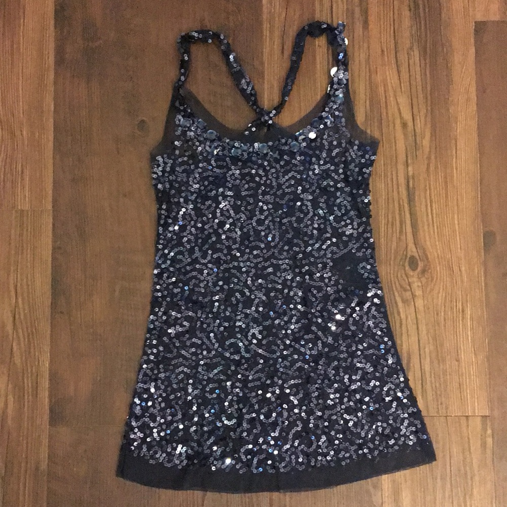 Sheer sequence top